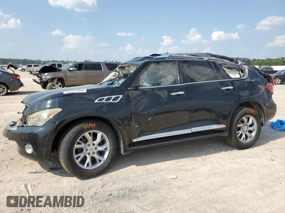 2013 Infiniti QX56 with VIN JN8AZ2NF1D9550493, listed as a Copart auction lot 66333964 with 153,546 mi miles and Non Repairable. Bid and sale history available at carsss.com. Image 1.