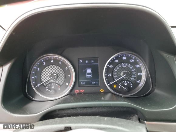 2020 Hyundai Elantra Value Edition with VIN 5NPD84LF0LH569696, listed as a Copart auction lot 56100393 with 72,361 mi miles and Salvage Title. Bid and sale history available at carsss.com. Image 9.