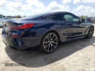 2020 BMW 8 Series 840i with VIN WBAAE2C00LBP62036, listed as a Copart auction lot 59505894 with 32,598 mi miles and Salvage Title. Bid and sale history available at carsss.com. Image 3.
