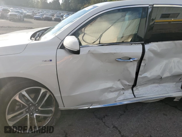 2020 Acura MDX Sport Hybrid w/Advance Pkg with VIN 5J8YD7H72LL001155, listed as a Copart auction lot 76534484 with 49,749 mi miles and Salvage Title. Bid and sale history available at carsss.com. Image 7.