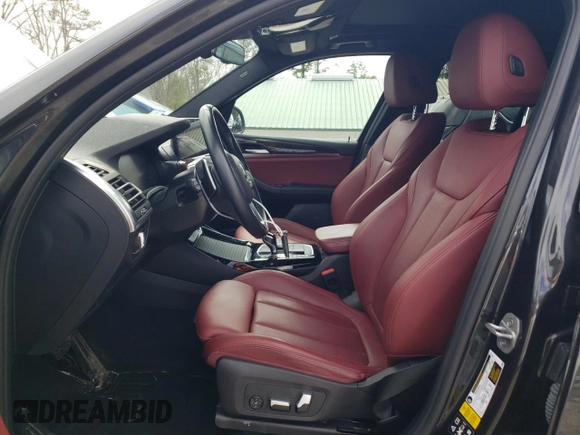 2022 BMW X3 xDrive30i with VIN 5UX53DP07N9K59614, listed as a Copart auction lot 45942415 with 27,961 mi miles and Salvage Title. Bid and sale history available at DreamBid. Image 7.