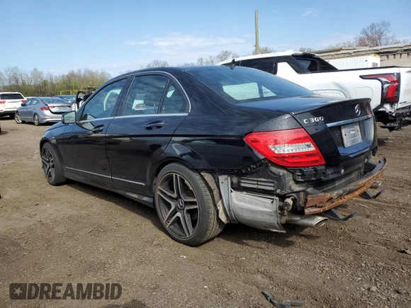 2013 Mercedes-Benz C-Class C 300 Sport with VIN WDDGF8AB0DG101747, listed as a Copart auction lot 54149275 with 259,834 mi miles and Salvage Title. Bid and sale history available at carsss.com. Image 2.