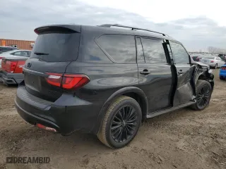 2018 Infiniti QX80 with VIN JN8AZ2NC3J9441423, listed as a Copart auction lot 47876664 with 63,659 mi miles. Bid and sale history available at carsss.com. Image 3.