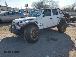 2018 Jeep Wrangler Unlimited Rubicon with VIN 1C4HJXFG5JW234971, listed as a Copart auction lot 45925305 with 86,667 mi miles and Salvage title. Bid and sale history available at DreamBid. Image 1.