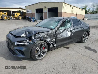 2024 Genesis G70 2.5T z VIN KMTG34SCXRU141623, wystawiony jako Copart lot #55944715 z przebiegiem 25 318 mil mil oraz Szkoda całkowita • Salvage title. Historia ofert i sprzedaży dostępna na DreamBid. Obrazek 1.