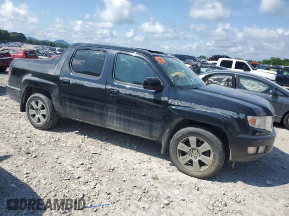 2013 Honda Ridgeline RTL with VIN 5FPYK1F58DB018136, listed as a Copart auction lot 61720925 with 184,020 mi miles and Salvage title. Bid and sale history available at DreamBid. Image 4.