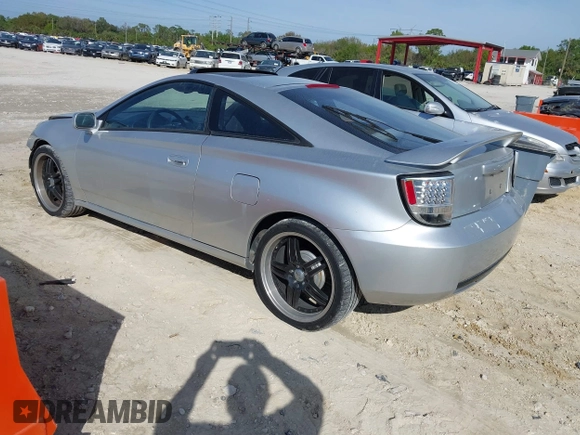 2002 Toyota Celica GT with VIN JTDDR32TX20129902, listed as a IAAI auction lot 41443750 with 203,652 mi miles. Bid and sale history available at carsss.com. Image 3.