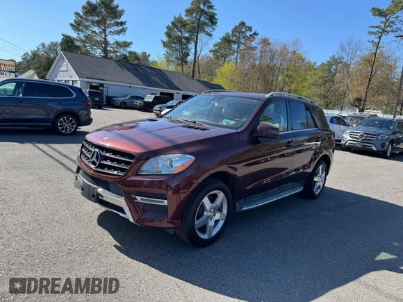 2015 Mercedes-Benz M 350 with VIN 4JGDA5JB4FA543183, listed as a Copart auction lot 55183985 with 99,957 mi miles and Clean Title. Bid and sale history available at DreamBid. Image 1.