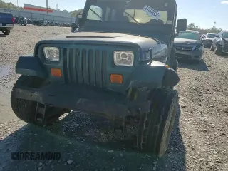 1995 Jeep Wrangler S with VIN 1J4FY19P8SP258828, listed as a Copart auction lot 81400024 with 165,662 mi miles and Salvage Title. Bid and sale history available at carsss.com. Image 11.
