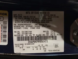 2015 Ford Fusion SE with VIN 3FA6P0H79FR265473, listed as a IAAI auction lot 41165720 with 101,451 mi miles and . Bid and sale history available at carsss.com. Image 9.
