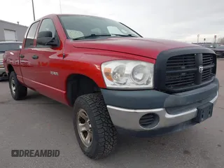 2008 Dodge 1500 with VIN 1D7HU18N48J154753, listed as a IAAI auction lot 41756808 with 166,020 mi miles and . Bid and sale history available at carsss.com. Image 1.