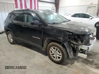 2018 Jeep Compass Sport with VIN 3C4NJCAB5JT133880, listed as a Copart auction lot 49858115 with 192,652 mi miles and Salvage Title. Bid and sale history available at carsss.com. Image 4.