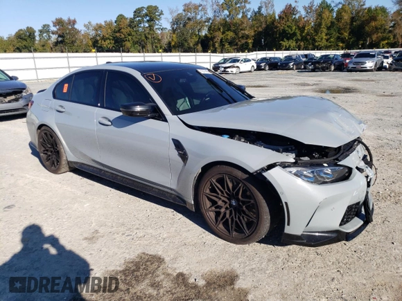 2021 BMW M3 with VIN WBS53AY01MFK81180, listed as a Copart auction lot 72774513 with 16,749 mi miles and Salvage Title. Bid and sale history available at carsss.com. Image 4.