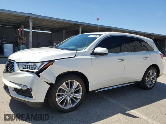 2017 Acura MDX Technology z VIN 5J8YD3H57HL000503, wystawiony jako Copart lot #58166335 z przebiegiem 94 313 mil mil oraz Czysty tytuł • Clean title. Historia ofert i sprzedaży dostępna na DreamBid. Obrazek 1.