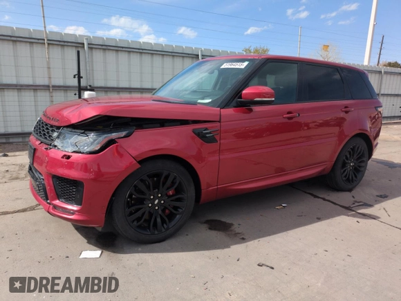 2019 Land Rover Range Rover Sport Dynamic with VIN SALWR2RE9KA847731, listed as a Copart auction lot 51964515 with 46,434 mi miles and Salvage title. Bid and sale history available at DreamBid. Image 1.
