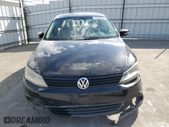 2011 Volkswagen Jetta SE with VIN 3VWDZ7AJ8BM383450, listed as a Copart auction lot 80899484 with 191,498 mi miles and Salvage title. Bid and sale history available at DreamBid. Image 5.