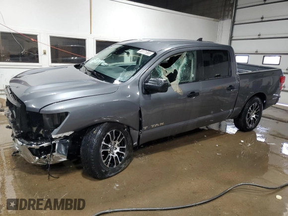2023 Nissan Titan SV with VIN 1N6AA1EC1PN111287, listed as a Copart auction lot 88171995 with 22,747 mi miles and Non repairable. Bid and sale history available at DreamBid. Image 1.