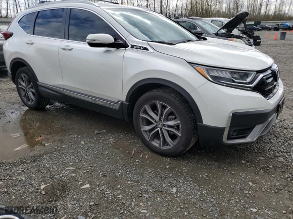 2021 Honda CR-V Touring with VIN 2HKRW2H92MH614755, listed as a Copart auction lot 51477745 with 53,803 mi miles and Salvage Title. Bid and sale history available at carsss.com. Image 4.