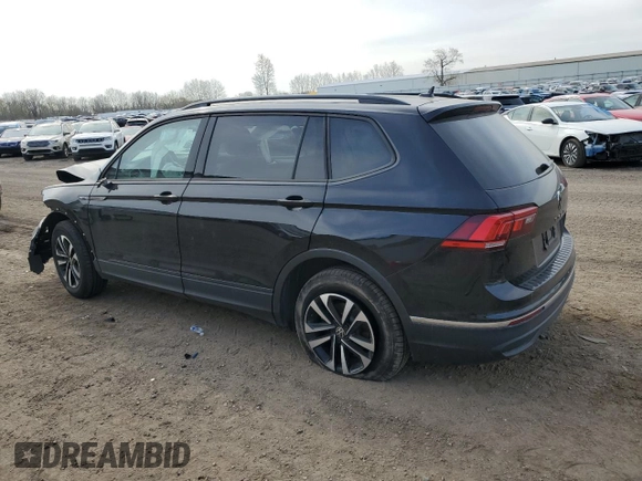 2024 Volkswagen Tiguan S with VIN 3VVFB7AX7RM164477, listed as a Copart auction lot 53334065 with 4,651 mi miles and Non repairable. Bid and sale history available at DreamBid. Image 2.