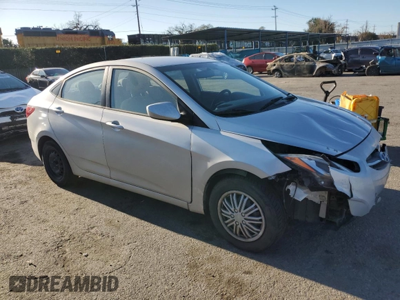 2016 Hyundai Accent SE with VIN KMHCT4AE0GU071199, listed as a Copart auction lot 46698745 with 103,364 mi miles and Salvage Title. Bid and sale history available at carsss.com. Image 4.