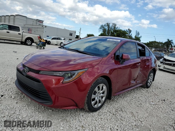 2024 Toyota Corolla LE with VIN 5YFB4MDE6RP221132, listed as a Copart auction lot 42745195 with 10,613 mi miles and Salvage Title. Bid and sale history available at carsss.com. Image 1.