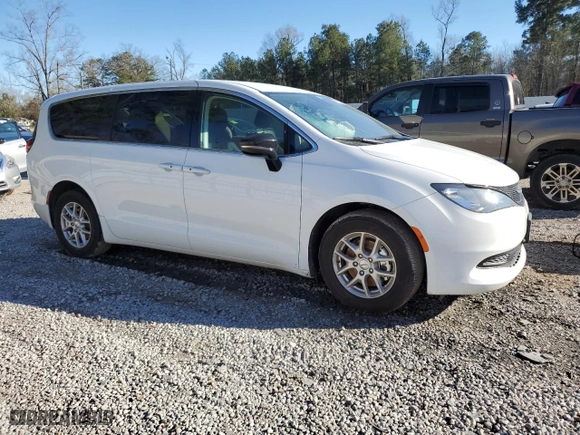 2024 Chrysler Voyager LX with VIN 2C4RC1CG7RR106607, listed as a Copart auction lot 46128855 with 0 mi miles and Salvage Title. Bid and sale history available at carsss.com. Image 4.