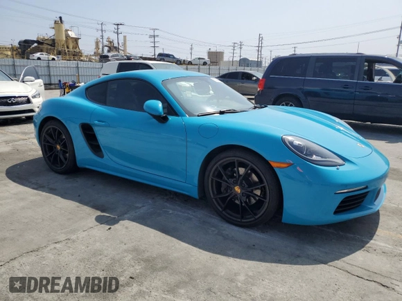 2018 Porsche 718 Cayman z VIN WP0AA2A86JK261947, wystawiony jako Copart lot #51666454 z przebiegiem 71 309 mil mil oraz Szkoda całkowita • Salvage title. Historia ofert i sprzedaży dostępna na DreamBid. Obrazek 4.