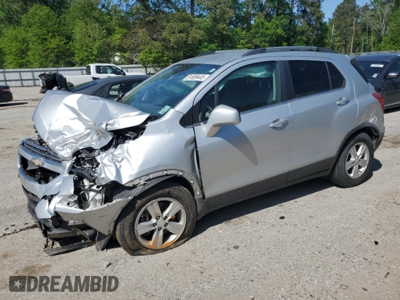2016 Chevrolet Trax LT with VIN 3GNCJLSB1GL131078, listed as a Copart auction lot 51689445 with 84,856 mi miles and Salvage Title. Bid and sale history available at carsss.com. Image 1.