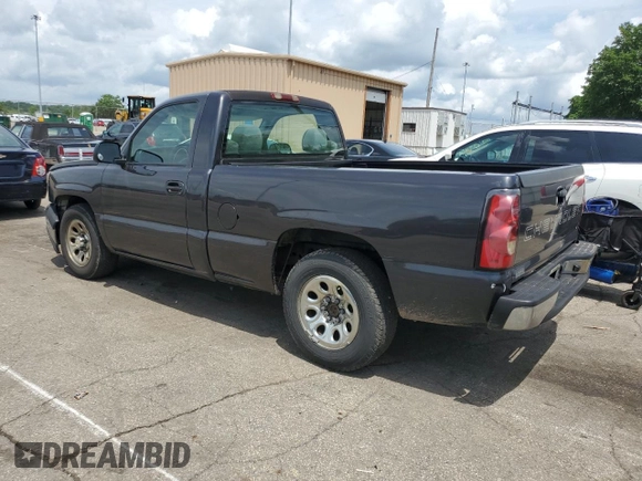 2005 Chevrolet Silverado 1500 Work Truck with VIN 1GCEC14XX5Z204219, listed as a Copart auction lot 60194575 with 198,381 mi miles and Salvage title. Bid and sale history available at DreamBid. Image 2.