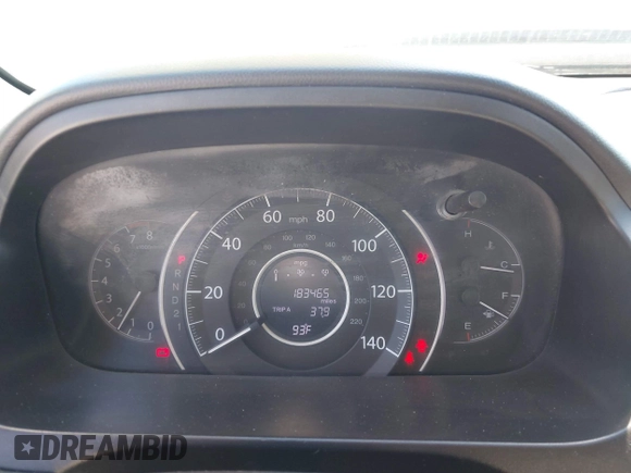 2013 Honda CR-V LX with VIN 5J6RM3H39DL021827, listed as a IAAI auction lot 42030806 with 183,465 mi miles and . Bid and sale history available at DreamBid. Image 7.