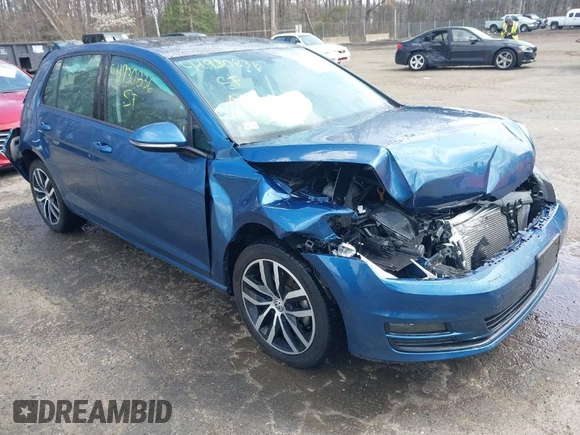 2017 Volkswagen Golf S with VIN 3VW217AU9HM037828, listed as a IAAI auction lot 41930836 with 93,602 mi miles and . Bid and sale history available at DreamBid. Image 1.
