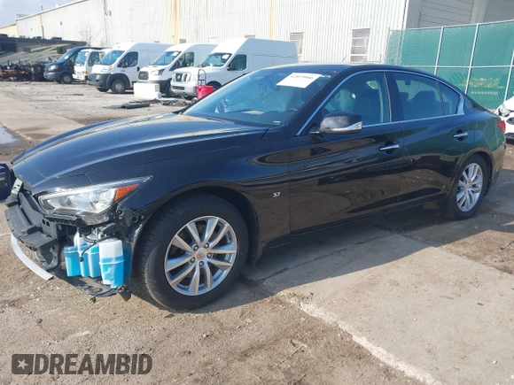 2014 Infiniti Q50 Sport with VIN JN1BV7AR2EM705059, listed as a IAAI auction lot 42019066 with 61,012 mi miles and . Bid and sale history available at carsss.com. Image 18.