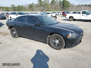 2013 Dodge Charger Police with VIN 2C3CDXAT3DH648392, listed as a Copart auction lot 48934415 with 155,229 mi miles and Salvage Title. Bid and sale history available at carsss.com. Image 4.