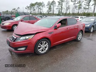 2013 Kia Optima EX with VIN 5XXGN4A7XDG162516, listed as a IAAI auction lot 38488668 with 200,026 mi miles and . Bid and sale history available at carsss.com. Image 2.