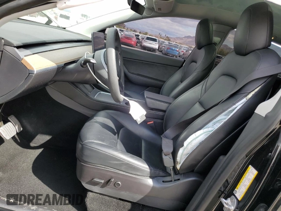 2021 Tesla Model Y Long Range with VIN 5YJYGDEEXMF188737, listed as a Copart auction lot 49117605 with 49,201 mi miles and Salvage Title. Bid and sale history available at DreamBid. Image 7.