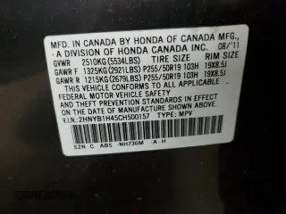 2012 Acura ZDX Tech Pkg with VIN 2HNYB1H45CH500157, listed as a Copart auction lot 76416664 with 185,872 mi miles and Salvage Title. Bid and sale history available at carsss.com. Image 14.