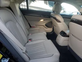 2017 Genesis G90 3.3T Premium with VIN KMHG34JA2HU032517, listed as a Copart auction lot 88543615 with 88,775 mi miles and Salvage Title. Bid and sale history available at carsss.com. Image 10.