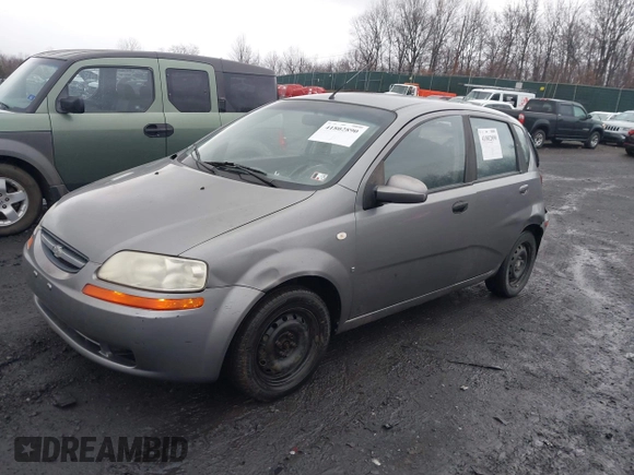 2008 Chevrolet Aveo LS with VIN KL1TD66658B110470, listed as a IAAI auction lot 41802890 with 116,376 mi miles and . Bid and sale history available at DreamBid. Image 17.