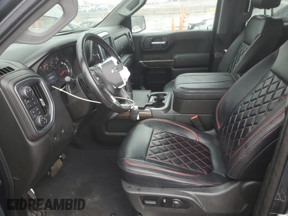 2021 Chevrolet Silverado 1500 RST with VIN 1GCUYEEL8MZ219882, listed as a Copart auction lot 55913795 with 124,373 mi miles and Salvage Title. Bid and sale history available at DreamBid. Image 7.