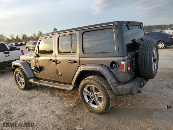 2019 Jeep Wrangler Unlimited Sahara with VIN 1C4HJXEG5KW621250, listed as a Copart auction lot 84303924 with 61,361 mi miles and Salvage Title. Bid and sale history available at carsss.com. Image 2.