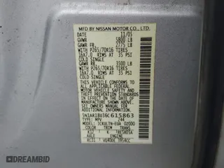 2006 Nissan Pathfinder SE with VIN 5N1AR18U36C615863, listed as a Copart auction lot 86129104 with 259,857 mi miles and Salvage Title. Bid and sale history available at carsss.com. Image 15.