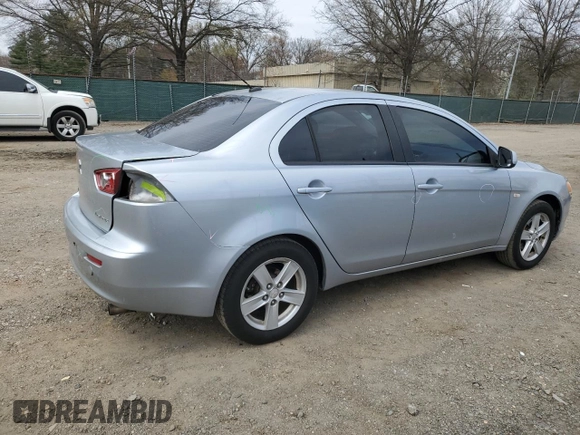 2008 Mitsubishi Lancer DE with VIN JA3AU26UX8U042287, listed as a Copart auction lot 51578105 with 130,364 mi miles and Salvage Title. Bid and sale history available at carsss.com. Image 3.