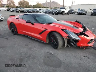 2017 Chevrolet Corvette 1LT with VIN 1G1YB2D75H5114986, listed as a Copart auction lot 84554274 with 66,105 mi miles and Salvage Title. Bid and sale history available at carsss.com. Image 4.