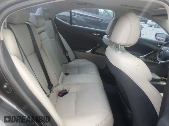 2011 Lexus IS 250 with VIN JTHBF5C22B5144946, listed as a Copart auction lot 52593265 with 97,088 mi miles and Salvage title. Bid and sale history available at DreamBid. Image 10.