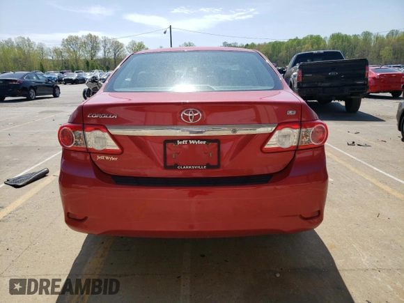 2013 Toyota Corolla L with VIN 2T1BU4EE1DC967124, listed as a Copart auction lot 52697915 with 206,278 mi miles and Salvage Title. Bid and sale history available at DreamBid. Image 6.