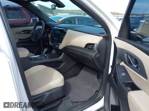 2023 Chevrolet Traverse LS with VIN 1GNERFKW0PJ311620, listed as a IAAI auction lot 41858376 with 27,536 mi miles and . Bid and sale history available at DreamBid. Image 5.