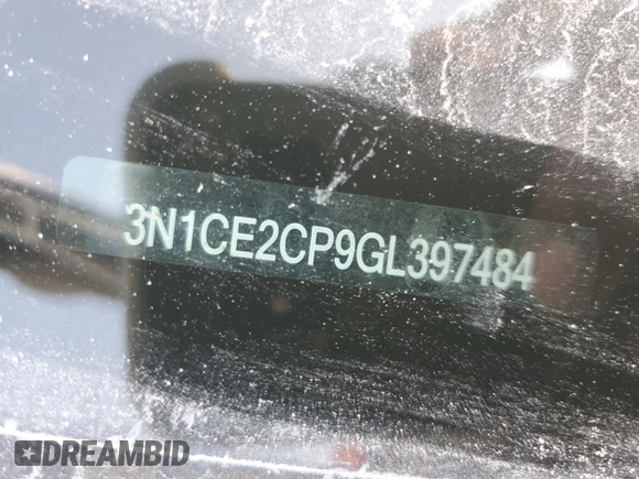 2016 Nissan Note S with VIN 3N1CE2CP9GL397484, listed as a Copart auction lot 78378884 with 121,024 mi miles and Salvage Title. Bid and sale history available at DreamBid. Image 12.