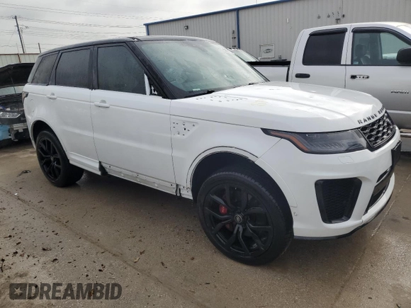2020 Land Rover Range Rover Sport SVR with VIN SALWZ2RE4LA740250, listed as a Copart auction lot 50331744 with 81,420 mi miles and Clean Title. Bid and sale history available at carsss.com. Image 4.