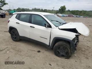 2018 Jeep Compass Sport with VIN 3C4NJCABXJT408515, listed as a Copart auction lot 58206495 with Not provided miles and Salvage title. Bid and sale history available at DreamBid. Image 4.