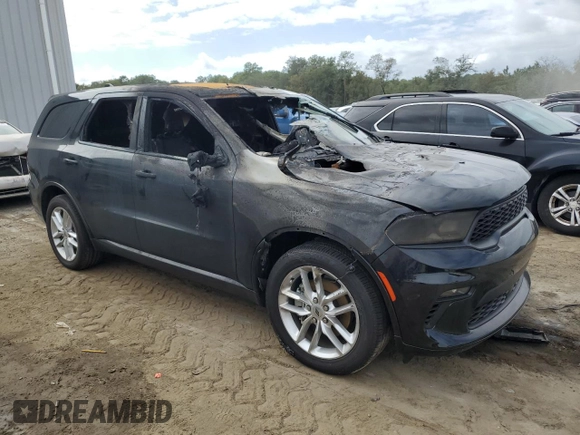 2022 Dodge Durango GT Plus with VIN 1C4RDHDG4NC102067, listed as a Copart auction lot 74021683 with Not Provided miles and Non Repairable. Bid and sale history available at DreamBid. Image 4.